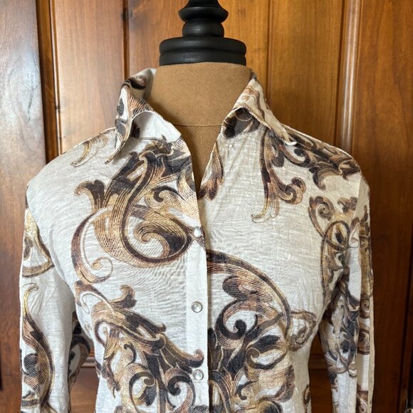 David Cline Crushed Roll-Up Button Up Shirt - Picture 2 of 4